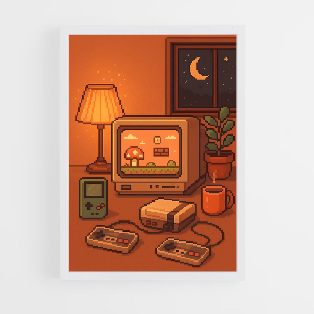 Poster Pixel Oasis – affiche Consoles (vue 3)